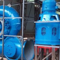 Đầu thấp nước 60kW Micro Kaplan Turbine Genreator 500r / phút 1x1,65m³ / s